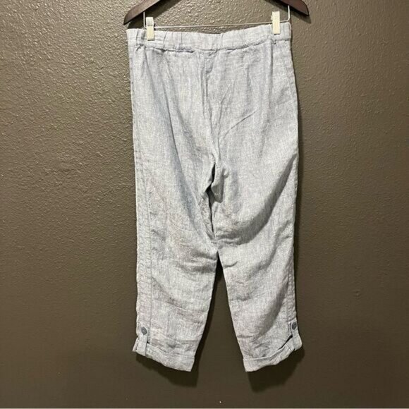 J. Jill, Pure Jill, Linen Roll Tab Pants - Picture 4 of 12